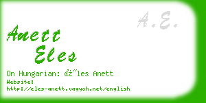 anett eles business card